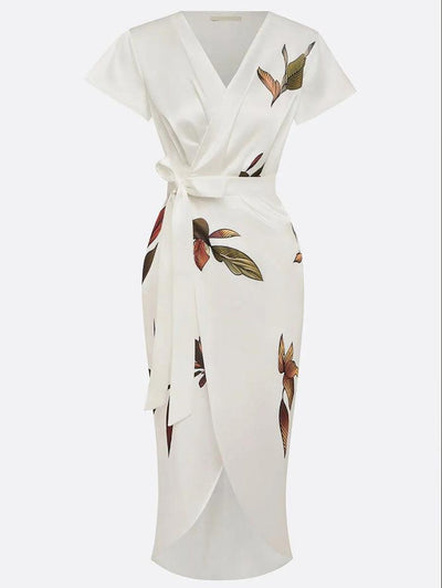 Urban Midi Φόρεμα με Φύλλα