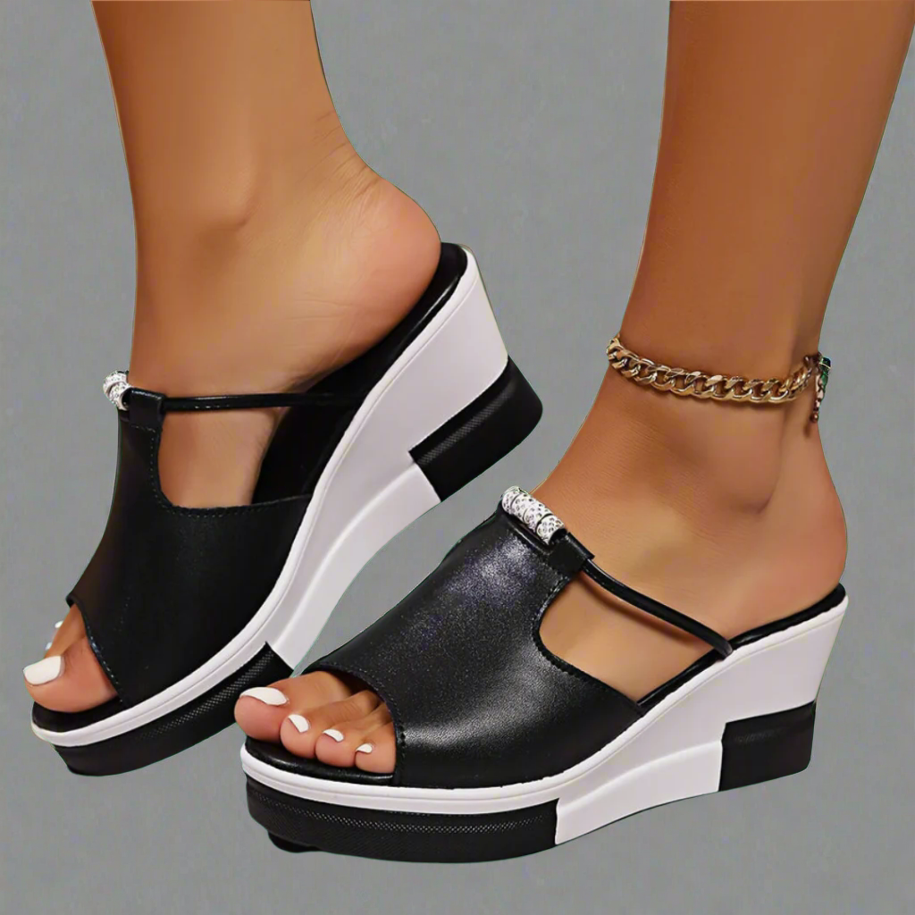 Zélie | Chic Orthopedic Sandals with High Heels