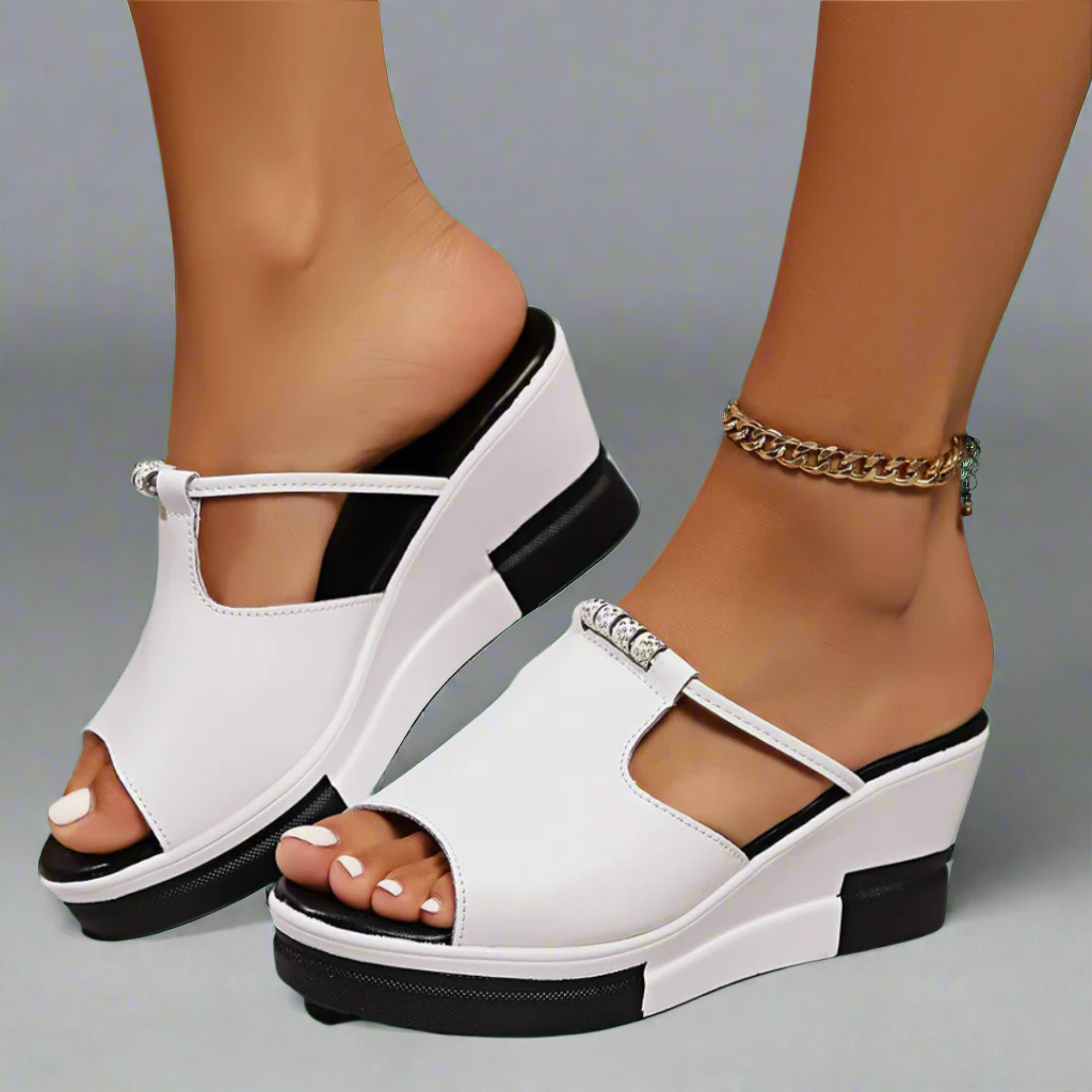 Zélie | Chic Orthopedic Sandals with High Heels