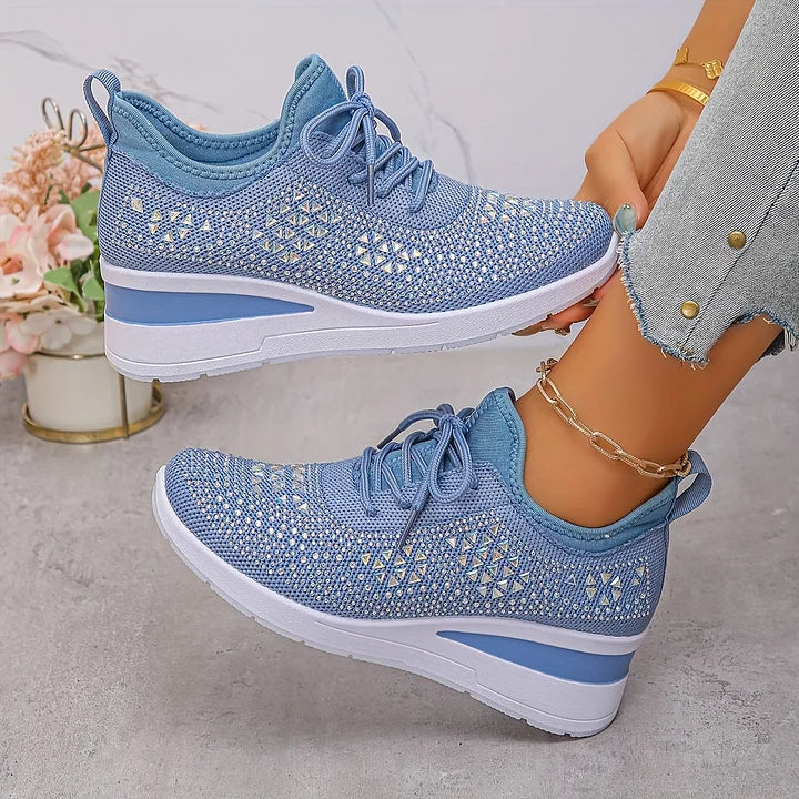 Clara | Ορθοπεδικά Sneakers με Λαμπερά Στρας