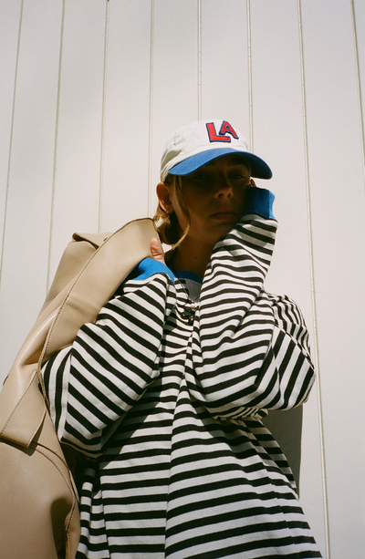 Μάνα | Oversize Ριγέ Πουλόβερ