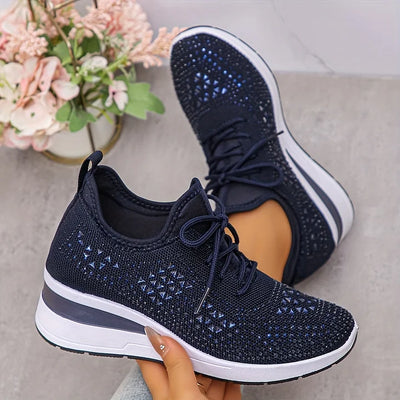 Clara | Ορθοπεδικά Sneakers με Λαμπερά Στρας