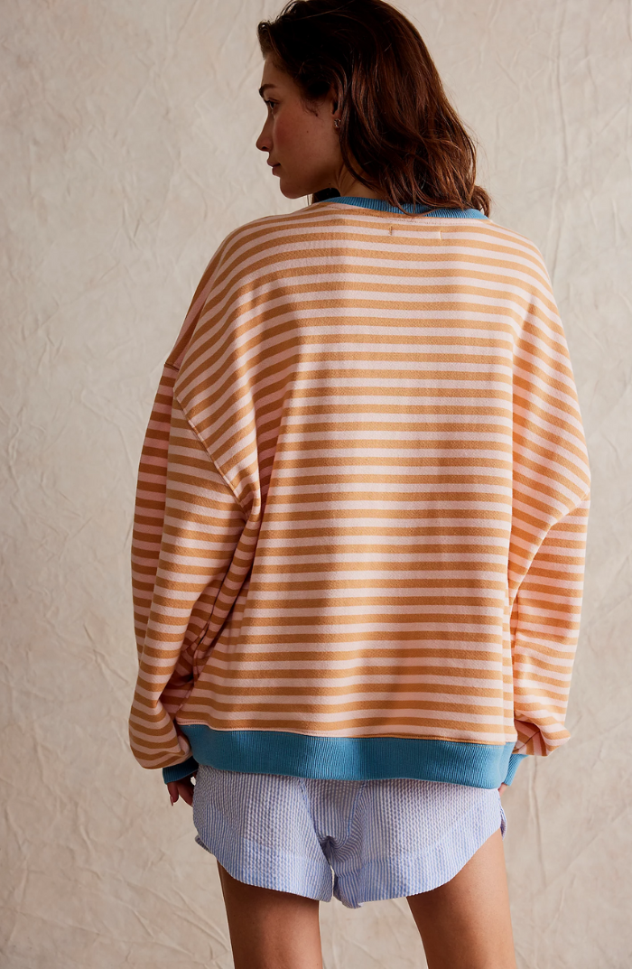 Μάνα | Oversize Ριγέ Πουλόβερ