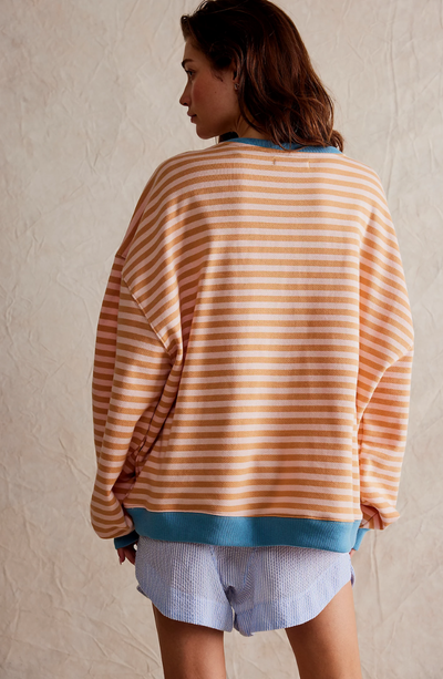 Μάνα | Oversize Ριγέ Πουλόβερ