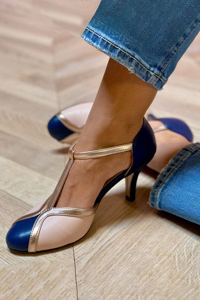 Alessia™ | Άνετα T-strap παπούτσια με στρογγυλή μύτη σε ζωντανά χρώματα