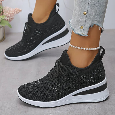 Clara | Ορθοπεδικά Sneakers με Λαμπερά Στρας