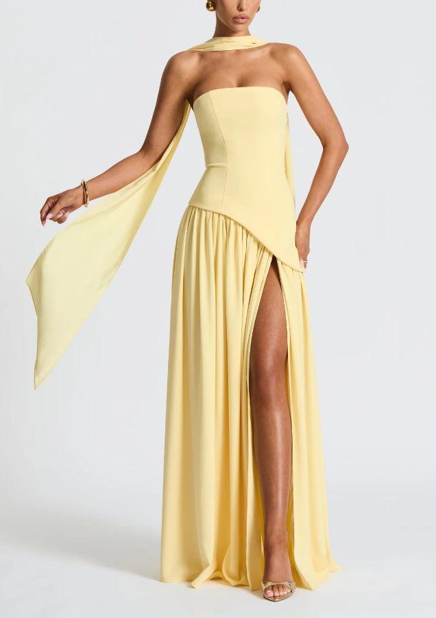 Elegant Μακρύ Φόρεμα με Σχίσιμο