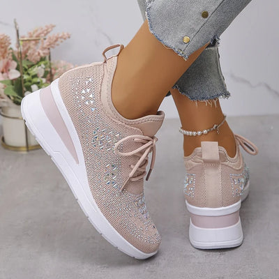 Clara | Ορθοπεδικά Sneakers με Λαμπερά Στρας