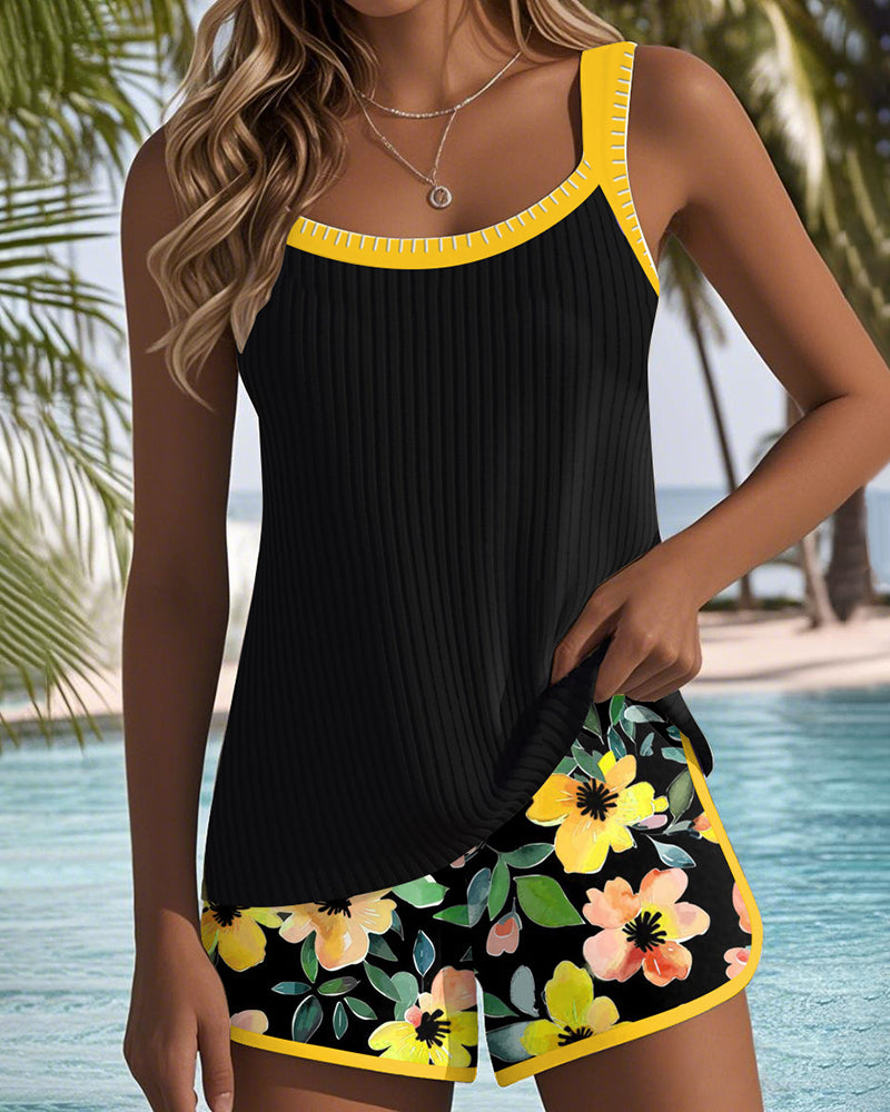Ιζαμπέλ | Άνετο Tankini με Λουλουδάτο Σχέδιο" can be rewritten as:

"Ιζαμπέλ | Άνετο Tankini με Λουλουδάτη Διακόσμηση