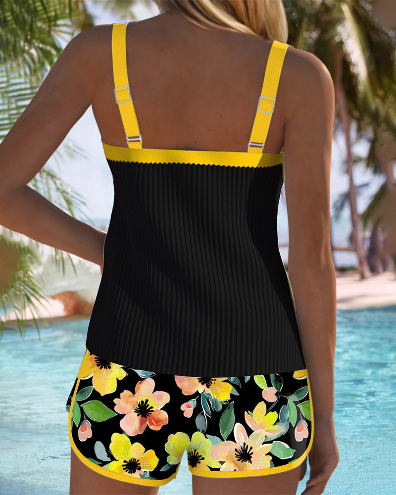 Ιζαμπέλ | Άνετο Tankini με Λουλουδάτο Σχέδιο" can be rewritten as:

"Ιζαμπέλ | Άνετο Tankini με Λουλουδάτη Διακόσμηση