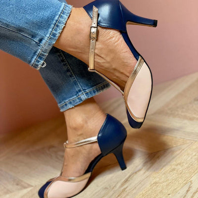 Alessia™ | Άνετα T-strap παπούτσια με στρογγυλή μύτη σε ζωντανά χρώματα