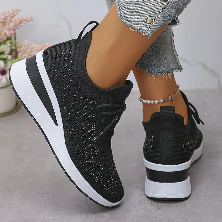 Clara | Ορθοπεδικά Sneakers με Λαμπερά Στρας