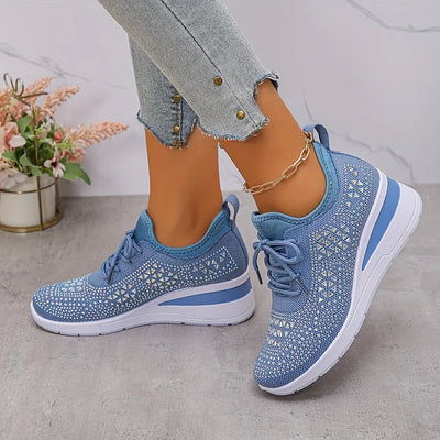 Clara | Ορθοπεδικά Sneakers με Λαμπερά Στρας