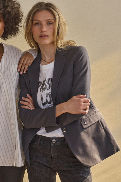 Blazer Mary Night | Άσφαλτος | Blazer de Mos Mosh