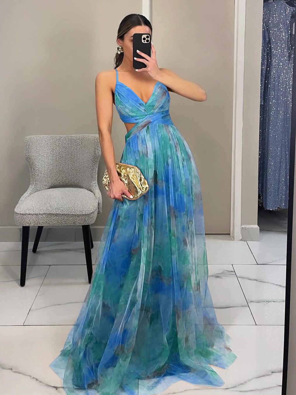 Elegant Μακρύ Φλοράλ Φόρεμα
