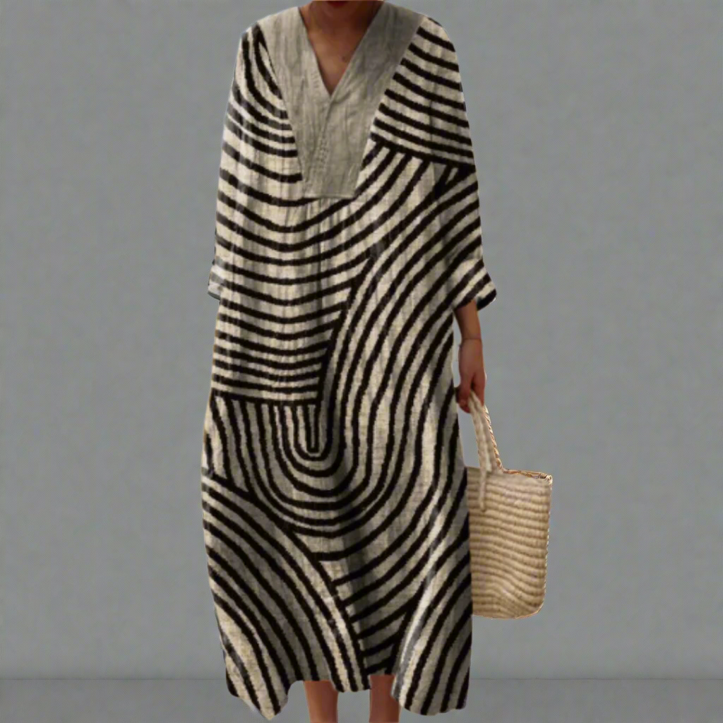 Ειρήνη | Monochrome Labyrinth Dress