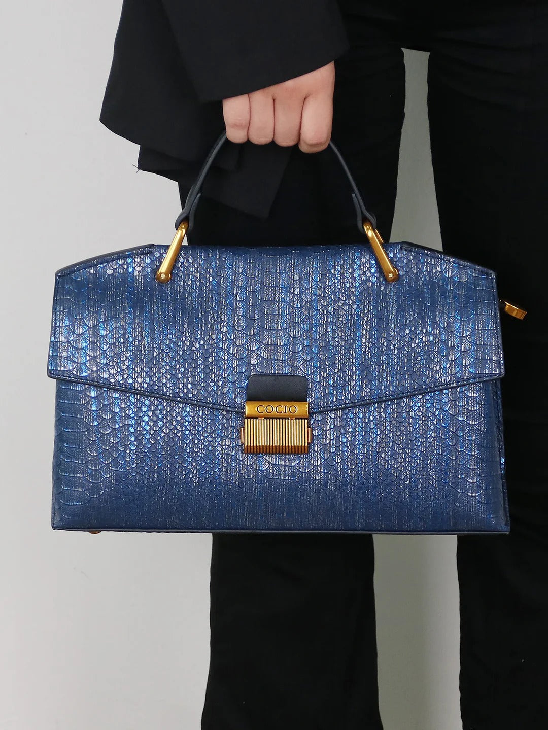 Τσάντα Tote εμπνευσμένη από φίδι Πύθωνα Celeste