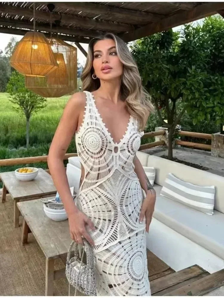 Liselotte™ | Μαξι φόρεμα με V-ντεκολτέ