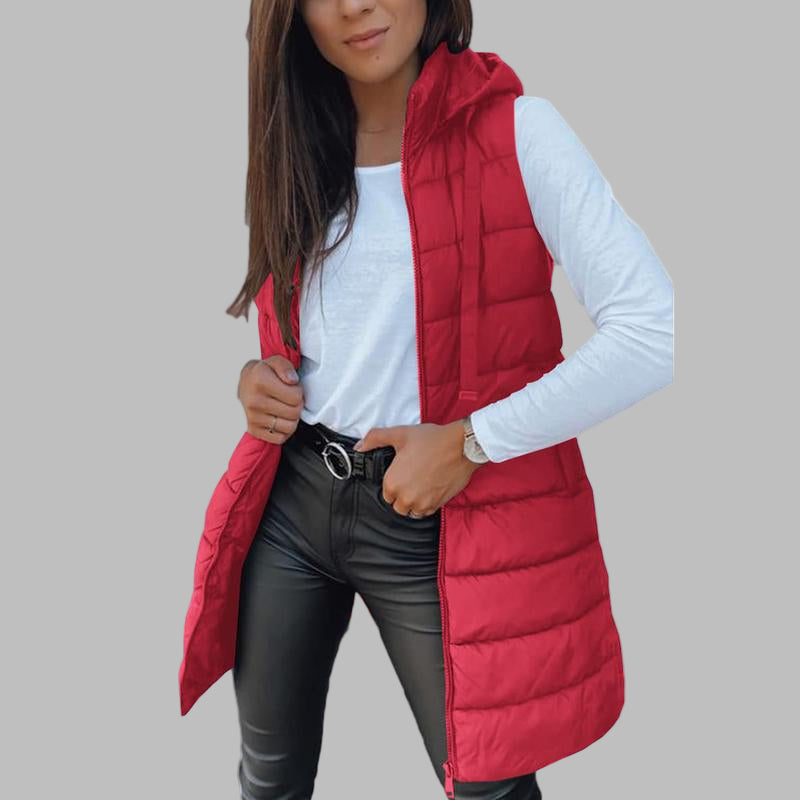 Jessica™ - Καθημερινό Αμάνικο Γιλέκο με Κουκούλα