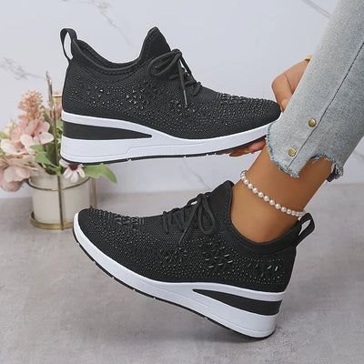 Clara | Ορθοπεδικά Sneakers με Λαμπερά Στρας