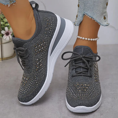 Clara | Ορθοπεδικά Sneakers με Λαμπερά Στρας