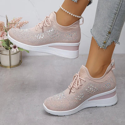 Clara | Ορθοπεδικά Sneakers με Λαμπερά Στρας
