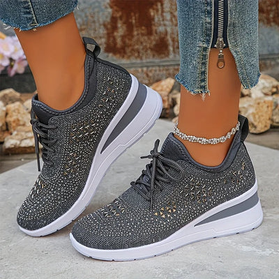 Clara | Ορθοπεδικά Sneakers με Λαμπερά Στρας