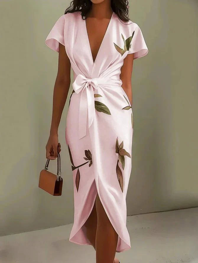 Urban Midi Φόρεμα με Φύλλα