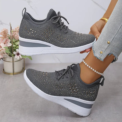 Clara | Ορθοπεδικά Sneakers με Λαμπερά Στρας