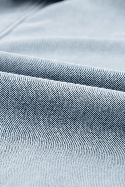 Sofia® | Κομψό Denim Φόρεμα με Κοντά Μανίκια και Μπατζανάκια