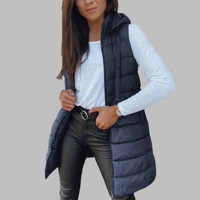 Jessica™ - Καθημερινό Αμάνικο Γιλέκο με Κουκούλα