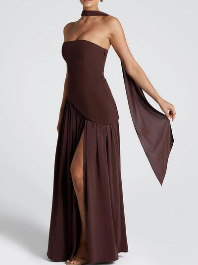 Elegant Μακρύ Φόρεμα με Σχίσιμο
